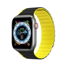 Ремінець Dux Ducis LD для Apple Watch 42 (10 series) | 41 | 40 | 38 mm Black Yellow (6934913027844)