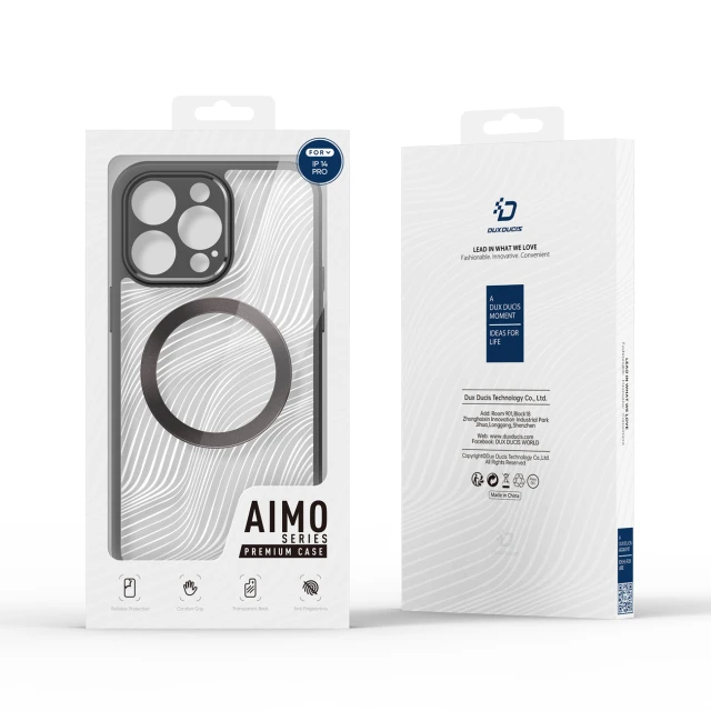 Чохол Dux Ducis Aimo Mag для iPhone 14 Pro Black with MagSafe (6934913028162)