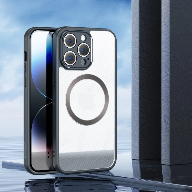 Чохол Dux Ducis Aimo Mag для iPhone 14 Pro Black with MagSafe (6934913028162)