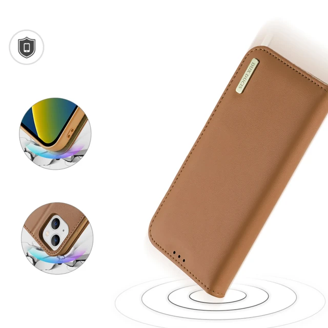 Чехол Dux Ducis Hivo Leather Flip Wallet для iPhone 14 Plus Brown (6934913033005)
