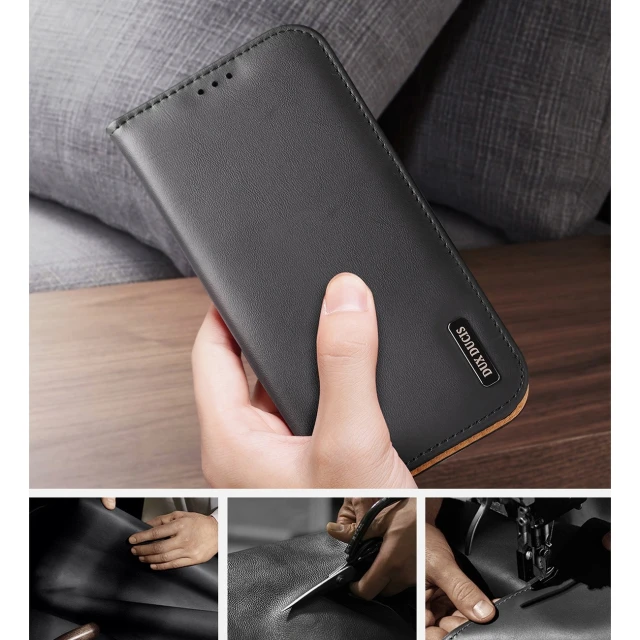 Чохол Dux Ducis Hivo Leather Flip Wallet для iPhone 14 Pro Brown (6934913033036)