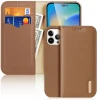 Чохол Dux Ducis Hivo Leather Flip Wallet для iPhone 14 Pro Max Brown (6934913033067)