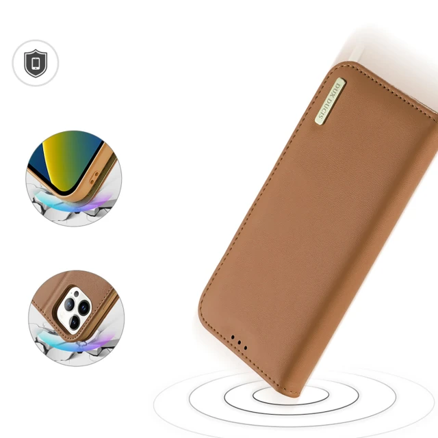 Чохол Dux Ducis Hivo Leather Flip Wallet для iPhone 14 Pro Max Brown (6934913033067)