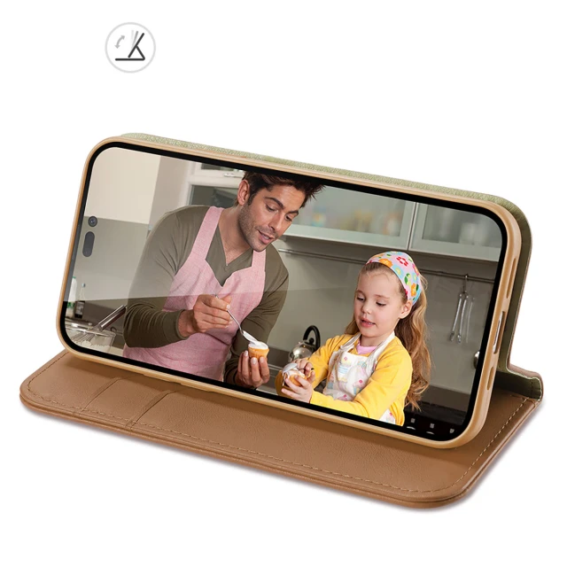 Чохол Dux Ducis Hivo Leather Flip Wallet для iPhone 14 Pro Max Brown (6934913033067)
