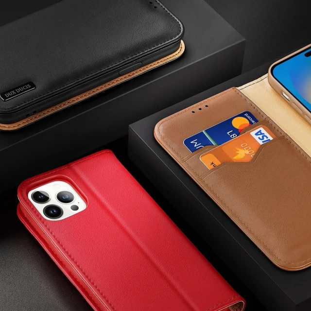 Чохол Dux Ducis Hivo Leather Flip Wallet для iPhone 14 Pro Max Red (6934913033074)
