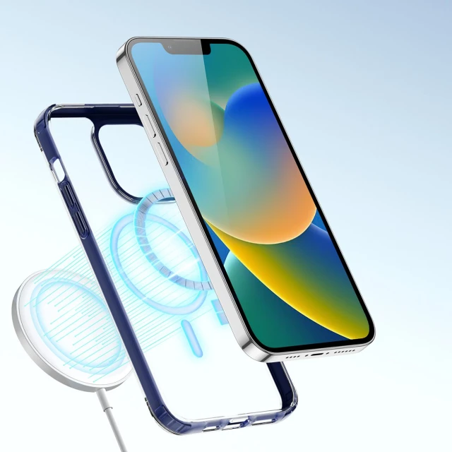 Чохол Dux Ducis Clin 2 Magnetic Case для iPhone 14 Plus Blue with MagSafe (6934913034385)