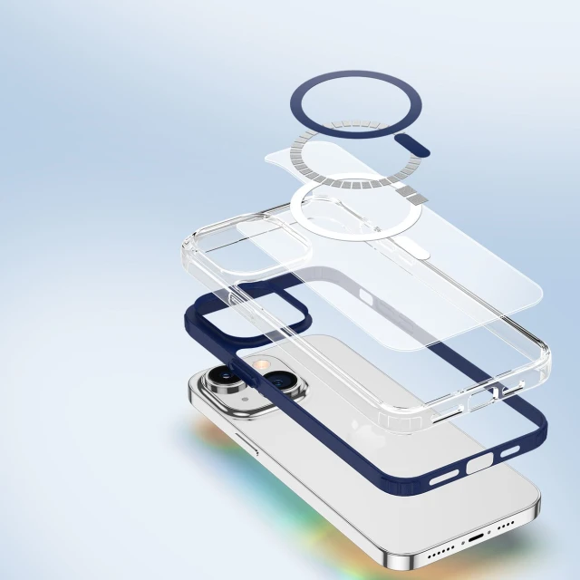 Чохол Dux Ducis Clin 2 Magnetic Case для iPhone 14 Plus Blue with MagSafe (6934913034385)