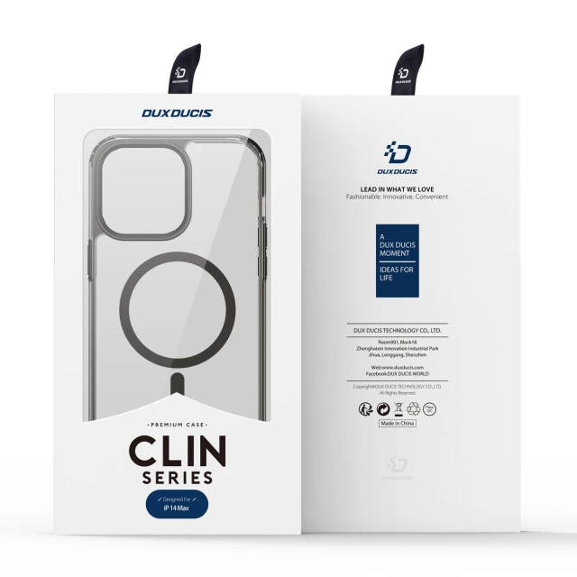 Чехол Dux Ducis Clin 2 Magnetic Case для iPhone 14 Plus Gray with MagSafe (6934913034392)