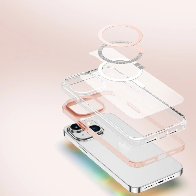 Чохол Dux Ducis Clin 2 Magnetic Case для iPhone 14 Plus Pink with MagSafe (6934913034408)