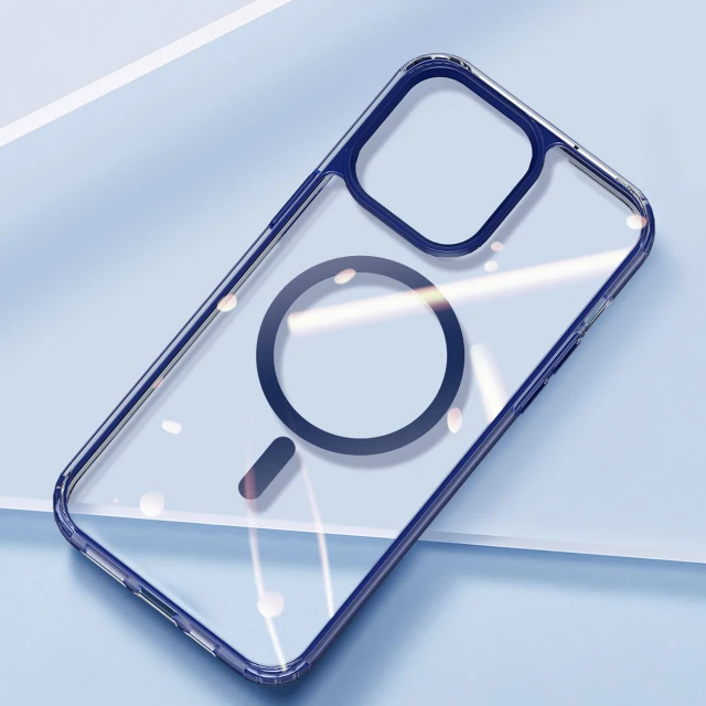 Чехол Dux Ducis Clin 2 Magnetic Case для iPhone 14 Pro Blue with MagSafe (6934913034415)