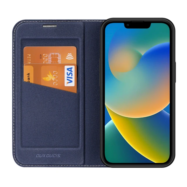 Чохол-книжка Dux Ducis Skin X2 для iPhone 14 Plus Blue (6934913034514)
