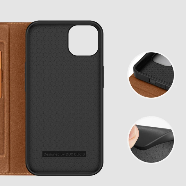 Чехол-книжка Dux Ducis Skin X2 для iPhone 14 Plus Brown (6934913034521)