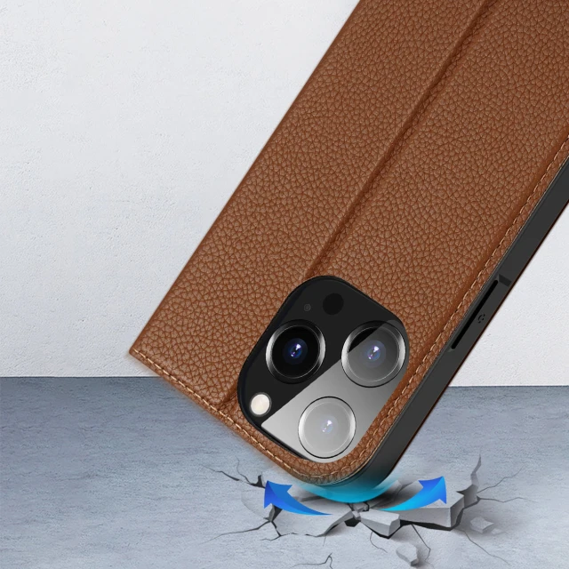 Чохол-книжка Dux Ducis Skin X2 для iPhone 14 Pro Brown (6934913034552)
