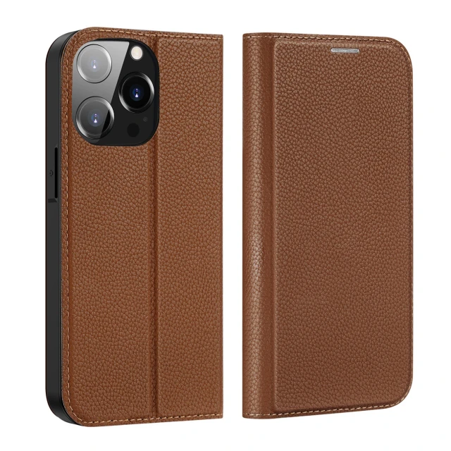 Чохол-книжка Dux Ducis Skin X2 для iPhone 14 Pro Brown (6934913034552)