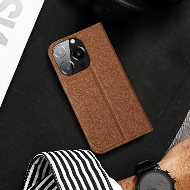 Чохол-книжка Dux Ducis Skin X2 для iPhone 14 Pro Brown (6934913034552)