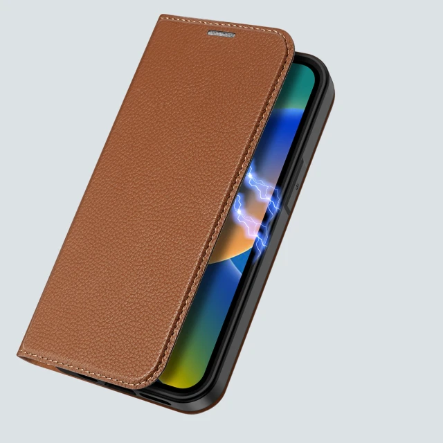 Чохол-книжка Dux Ducis Skin X2 для iPhone 14 Pro Brown (6934913034552)