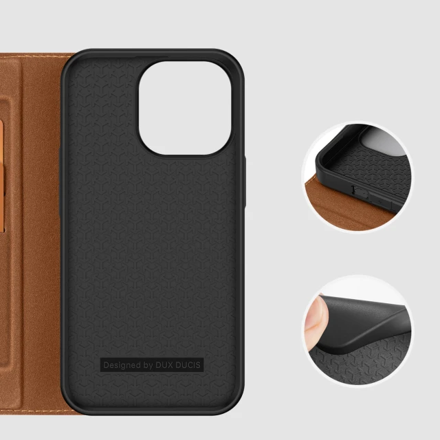 Чохол-книжка Dux Ducis Skin X2 для iPhone 14 Pro Brown (6934913034552)