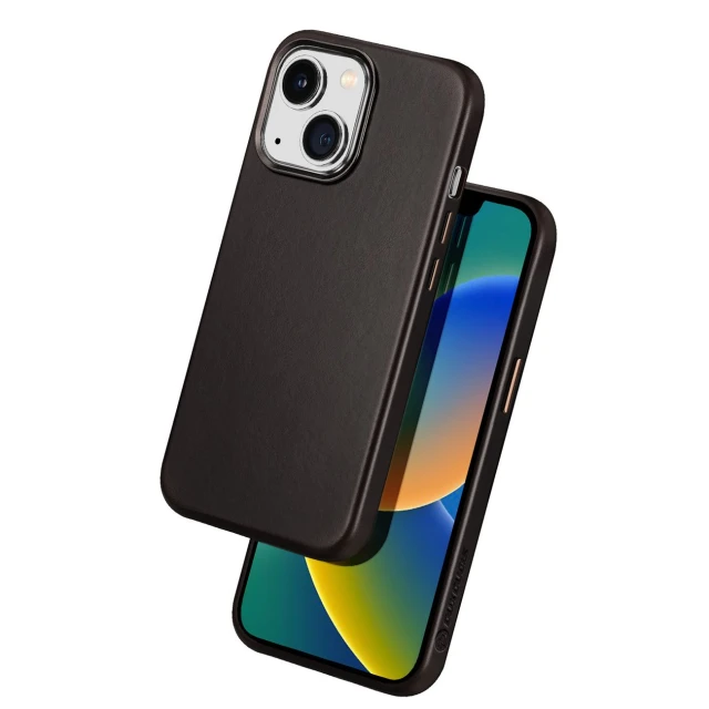 Чохол Dux Ducis Naples Case для iPhone 14 Plus Dark Brown with MagSafe (6934913034651)