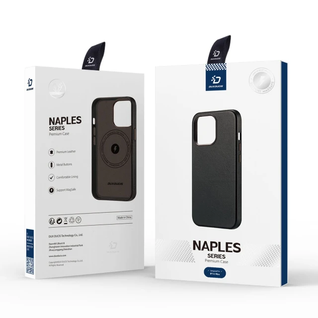 Чохол Dux Ducis Naples Case для iPhone 14 Plus Dark Brown with MagSafe (6934913034651)