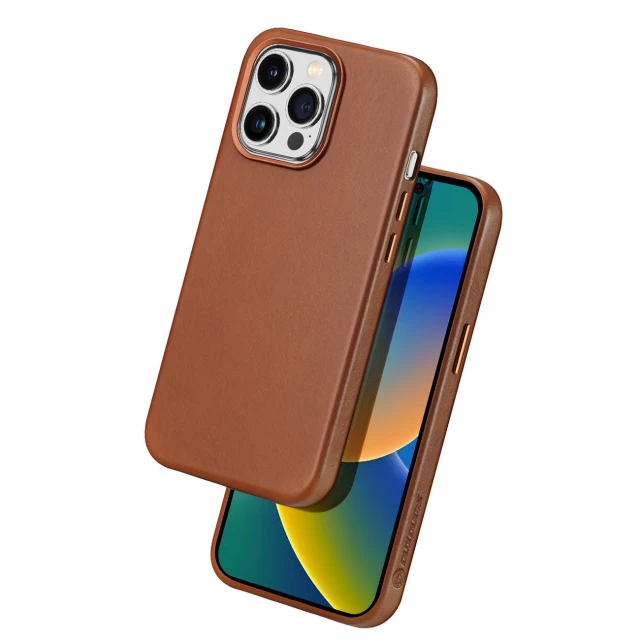 Чохол Dux Ducis Naples Case для iPhone 14 Pro Brown with MagSafe (6934913034705)
