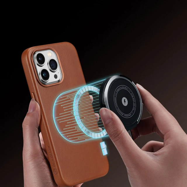 Чохол Dux Ducis Naples Case для iPhone 14 Pro Brown with MagSafe (6934913034705)
