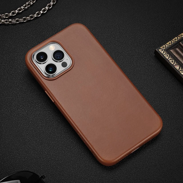 Чохол Dux Ducis Naples Case для iPhone 14 Pro Brown with MagSafe (6934913034705)