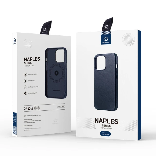 Чохол Dux Ducis Naples Case для iPhone 14 Pro Max Blue with MagSafe (6934913034729)