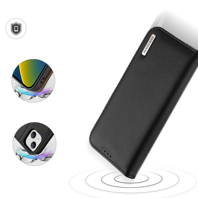Чохол Dux Ducis Hivo Leather Flip Wallet для iPhone 14 Plus Black (6934913034996)