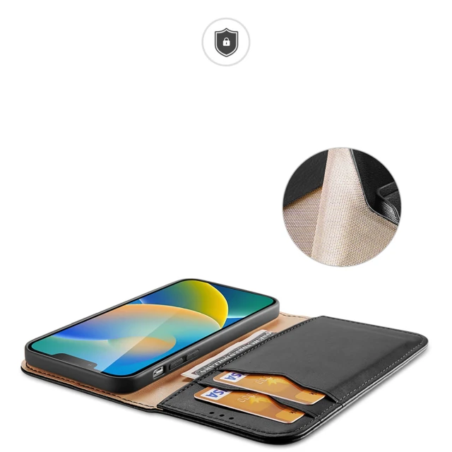 Чохол Dux Ducis Hivo Leather Flip Wallet для iPhone 14 Plus Black (6934913034996)