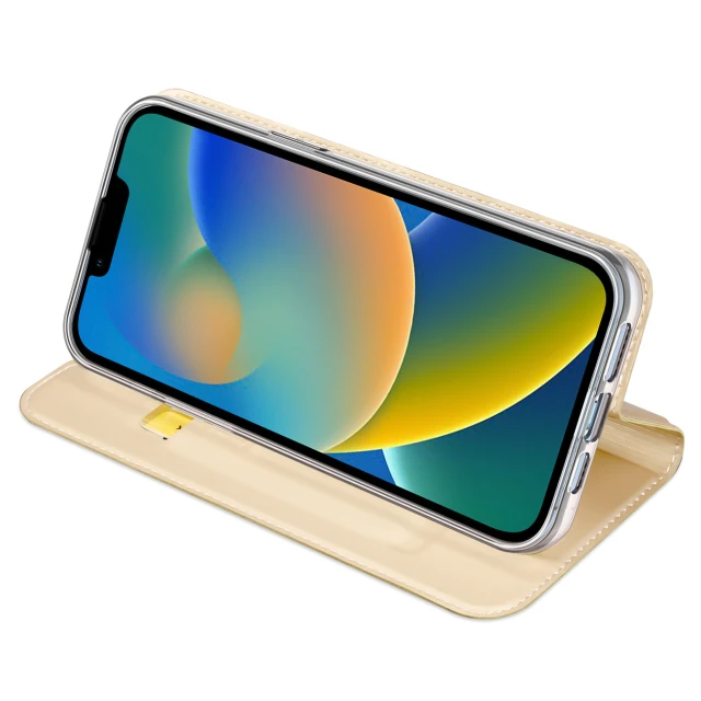 Чохол-книжка Dux Ducis Skin Pro Holster Case Flip Cover для iPhone 14 Plus Gold (6934913035108)
