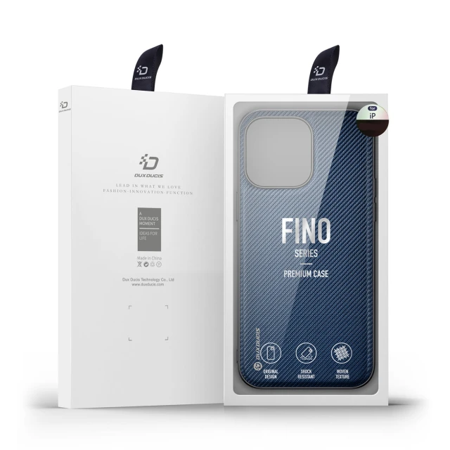 Чехол Dux Ducis Fino для iPhone 14 Pro Blue Nylon (6934913036860)