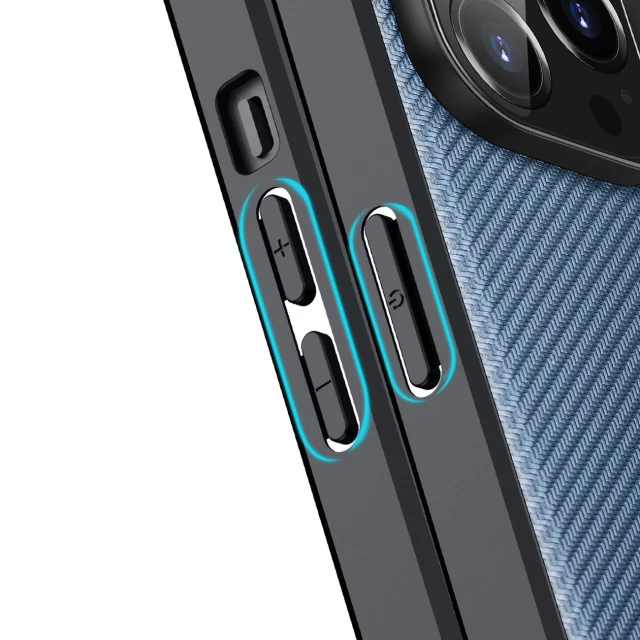 Чохол Dux Ducis Fino для iPhone 14 Pro Blue Nylon (6934913036891)