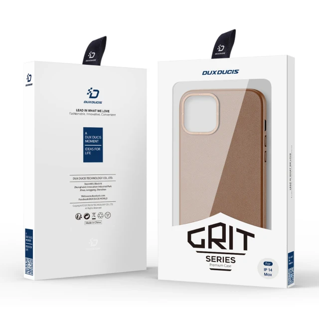 Чохол Dux Ducis Grit для iPhone 14 Plus Brown with MagSafe (6934913036952)