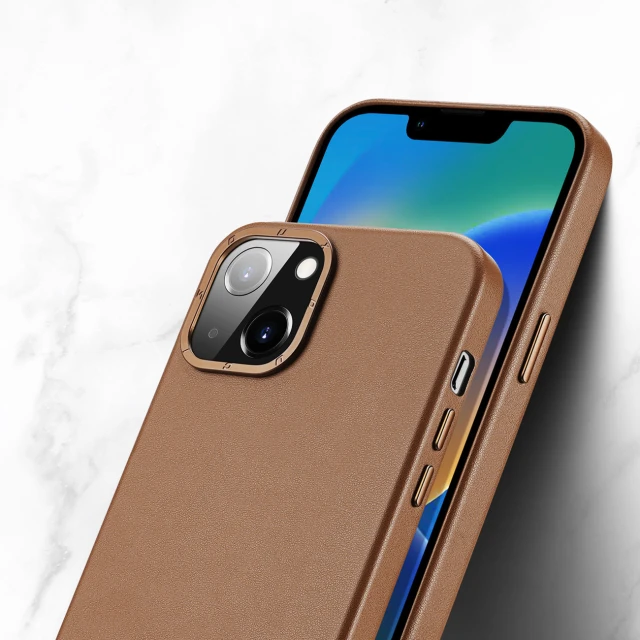 Чохол Dux Ducis Grit для iPhone 14 Plus Brown with MagSafe (6934913036952)