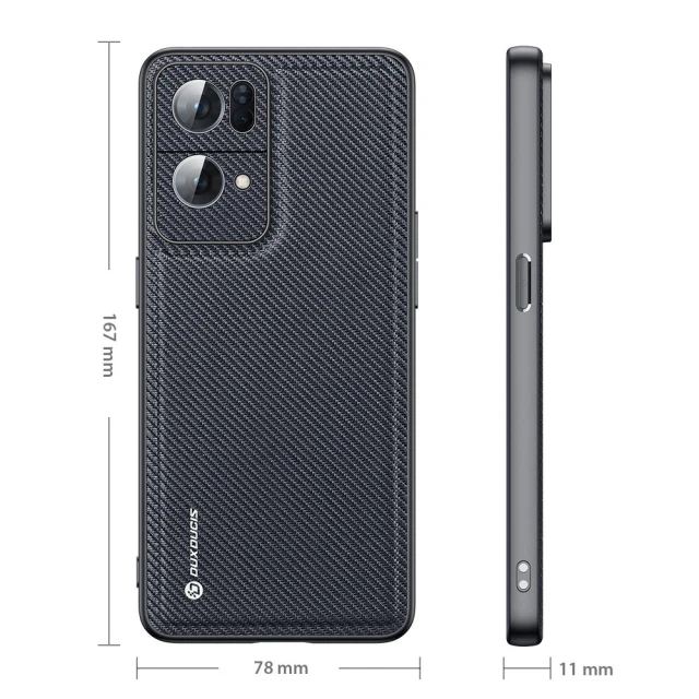 Чохол Dux Ducis Fino Case для Oppo Reno7 5G | Find X5 Lite Black (6934913040652)