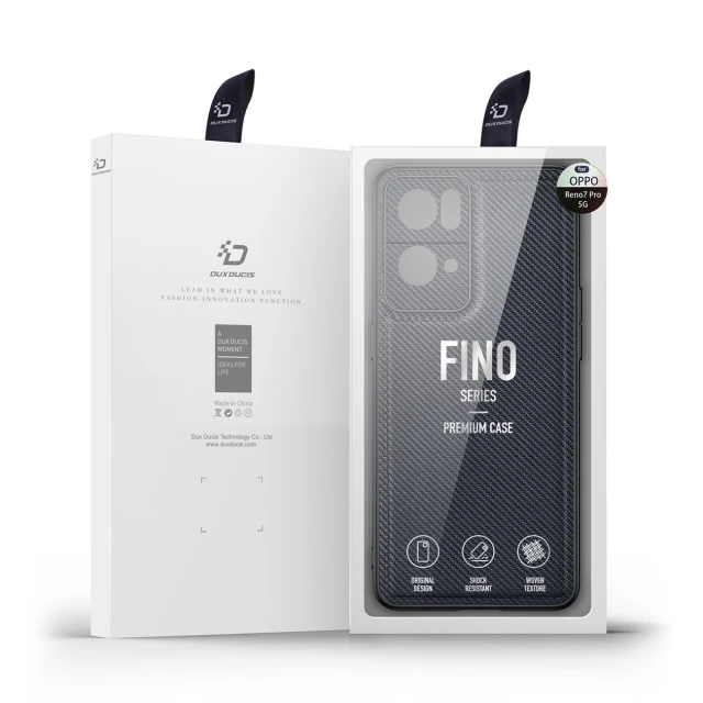 Чохол Dux Ducis Fino Case для Oppo Reno7 5G | Find X5 Lite Black (6934913040652)