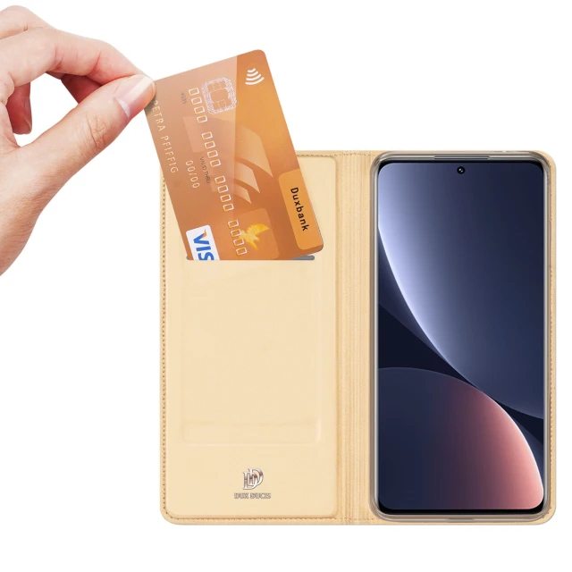 Чохол-книжка Dux Ducis Skin Pro для Xiaomi 12 Pro Gold (6934913041543)