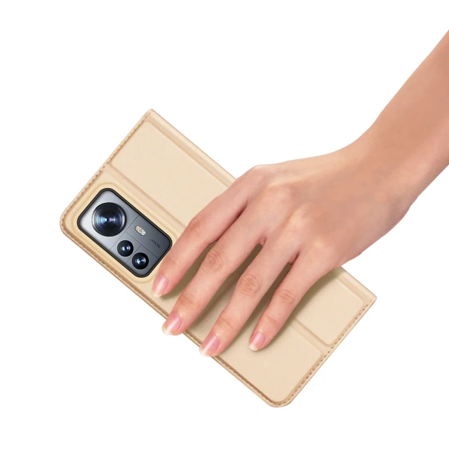 Чохол-книжка Dux Ducis Skin Pro для Xiaomi 12 Pro Gold (6934913041543)