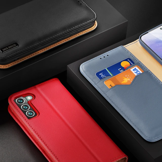 Чохол Dux Ducis Hivo Leather Flip Wallet для Samsung Galaxy S22 Plus Black (6934913043639)