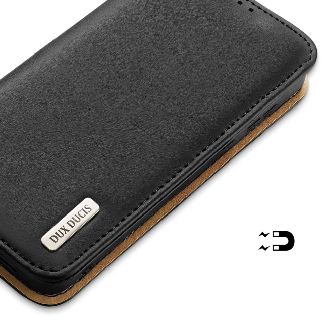 Чохол Dux Ducis Hivo Leather Flip Wallet для Samsung Galaxy S22 Plus Black (6934913043639)