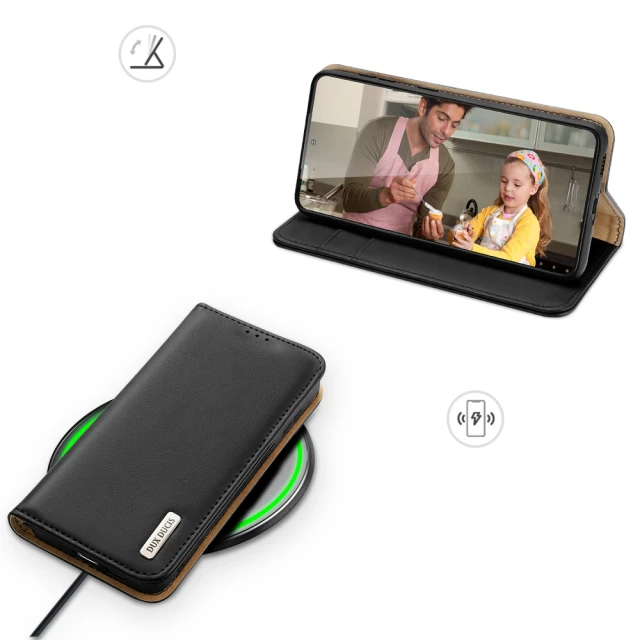 Чохол Dux Ducis Hivo Leather Flip Wallet для Samsung Galaxy S22 Plus Black (6934913043639)