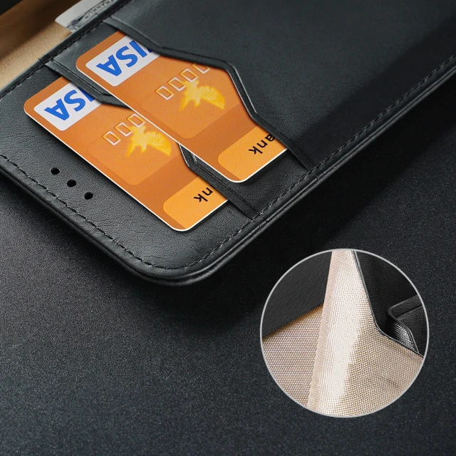 Чохол Dux Ducis Hivo Leather Flip Wallet для Samsung Galaxy S22 Plus Black (6934913043639)