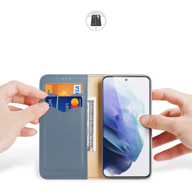 Чохол Dux Ducis Hivo Leather Flip Wallet для Samsung Galaxy S22 Plus Blue (6934913043646)