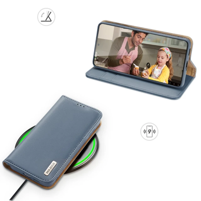 Чохол Dux Ducis Hivo Leather Flip Wallet для Samsung Galaxy S22 Plus Blue (6934913043646)