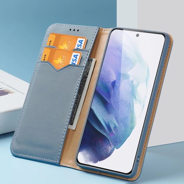 Чохол Dux Ducis Hivo Leather Flip Wallet для Samsung Galaxy S22 Plus Blue (6934913043646)
