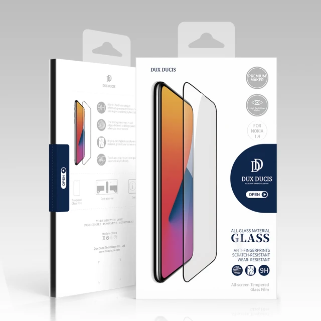 Захисне скло Dux Ducis 10D Full Screen with Frame (case friendly) для Nokia 1.4 Transparent (6934913048351)