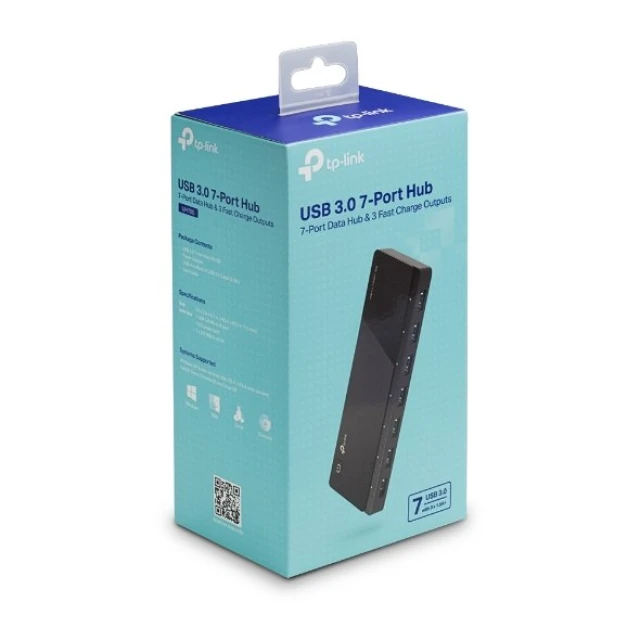 USB-хаб TP-Link UH700 7xUSB 3.0 Black (6935364010065)