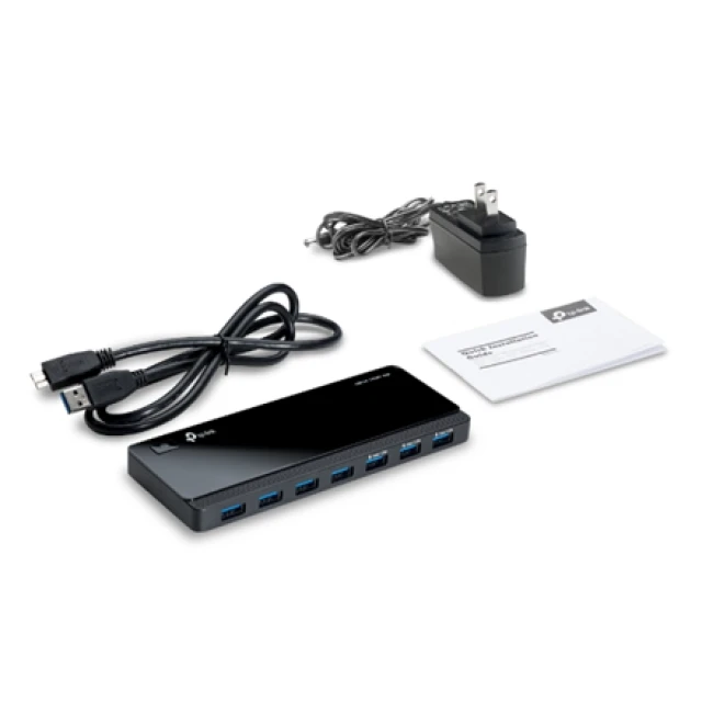 USB-хаб TP-Link UH700 7xUSB 3.0 Black (6935364010065)