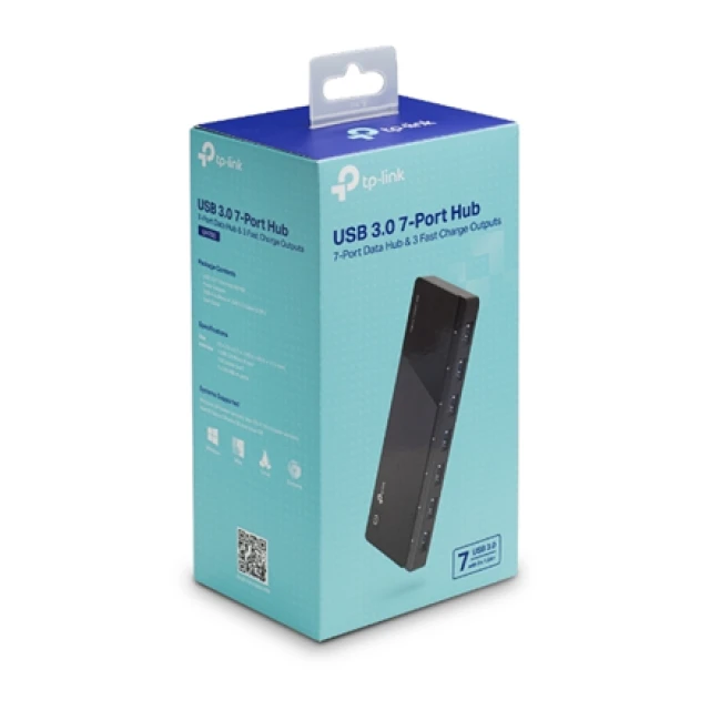 USB-хаб TP-Link UH700 7xUSB 3.0 Black (6935364010065)