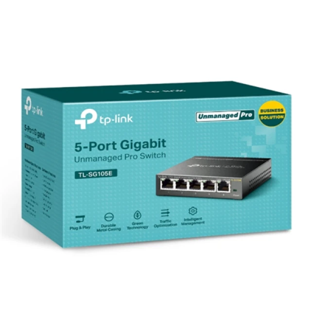 Комутатор TP-Link TL-SG105E керований 5 портів Gigabit Ethernet (6935364022037)